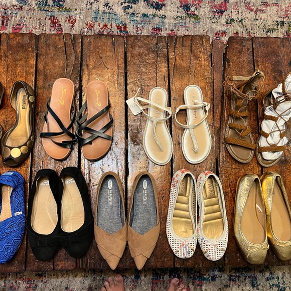 Lace up gladiator sandals in cognac - Picture 9 of 10